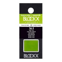 BLOCKX Watercolour Half Pan S3 363 Golden Green